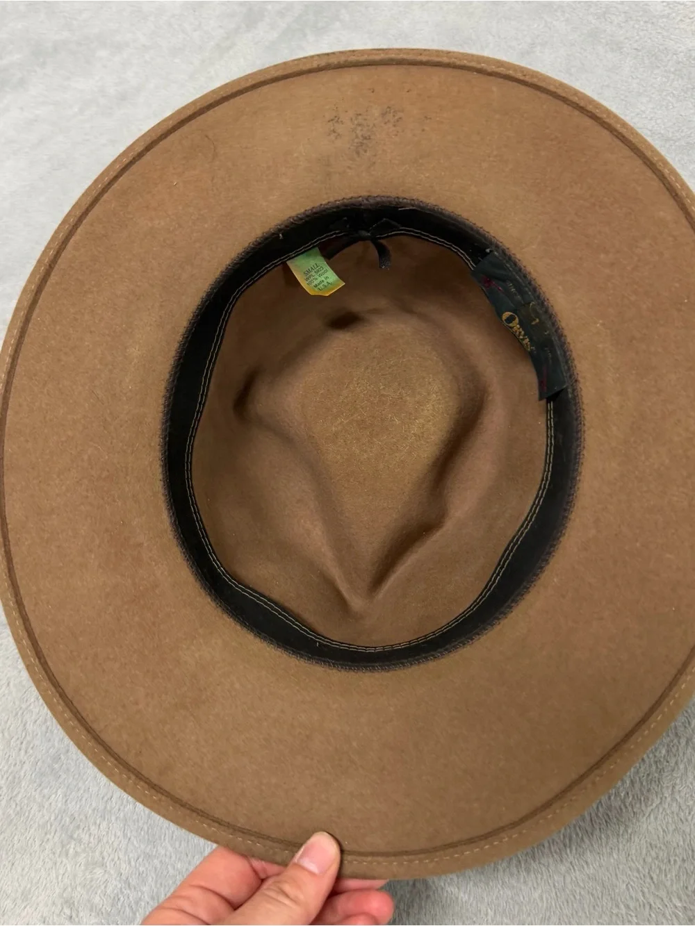 Vintage Orvis Bucket Hat Men's Small Brown 100% Wool Outdoor Fishing Fedora USA